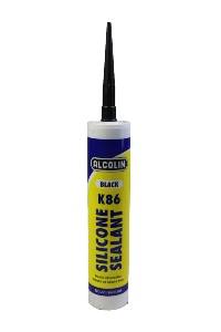 ALCOLIN SILICONE BLACK 280MLS K86