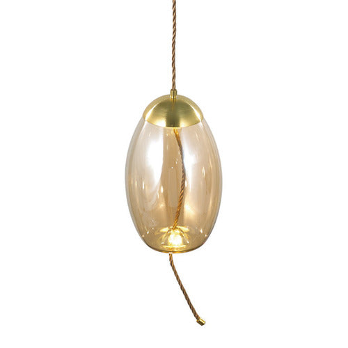 CHANDELIER CEILING LIGHT 9966P/A D170*H279 R/GOLD& BLUE