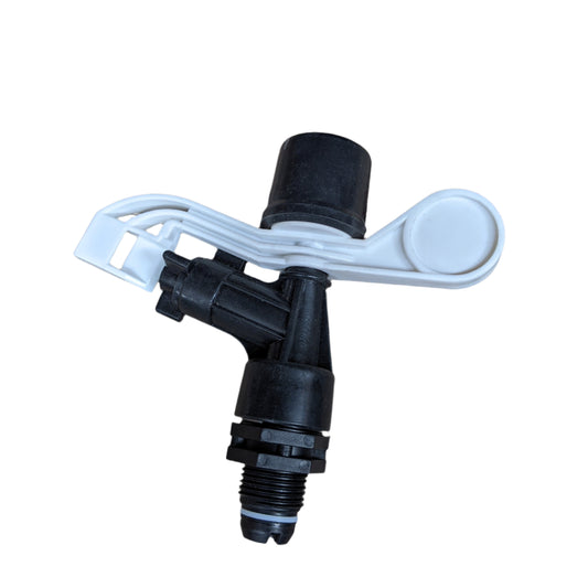 SPRINKLER MALE PVC BOTTLE LID BLACK & WHITE 1/2"