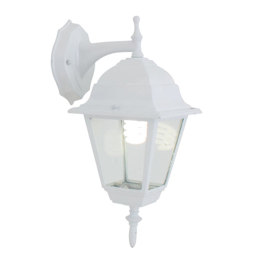 EUROLUX LANTERN OUTDOOR 4 PANEL DOWN FACING WHITE