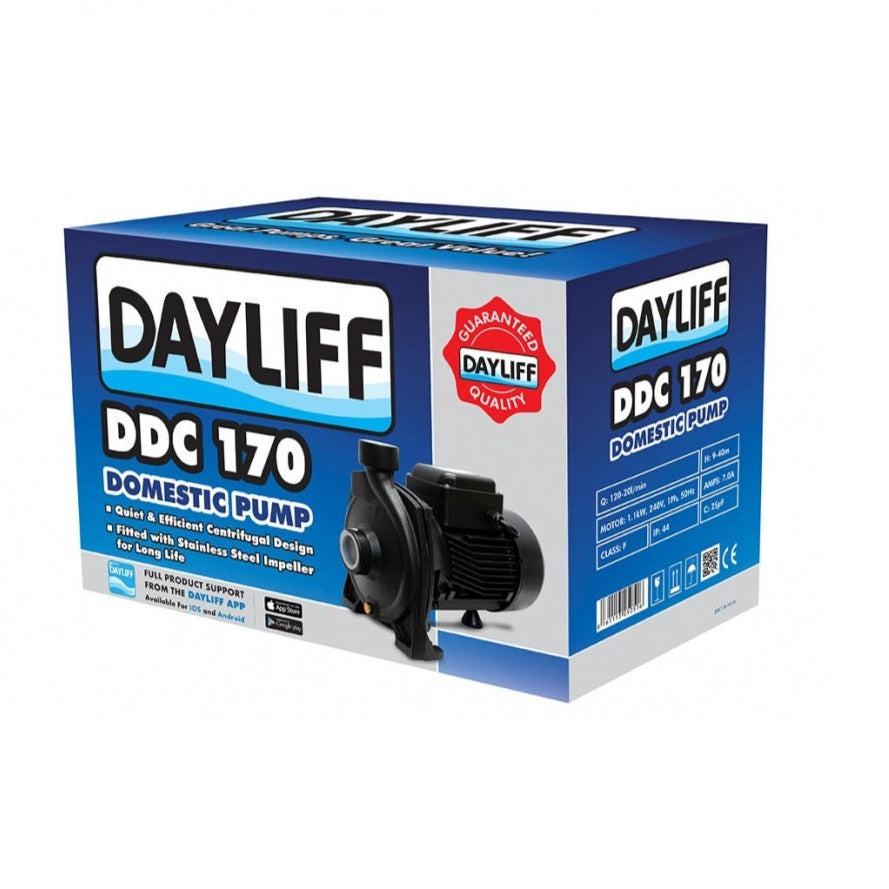 DAYLIFF WATER PUMP DDC170 BOOSTER 1.5HP 1.1KW