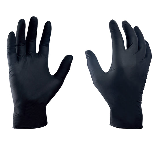 GLOVES LATEX SIZE LARGE BLACK