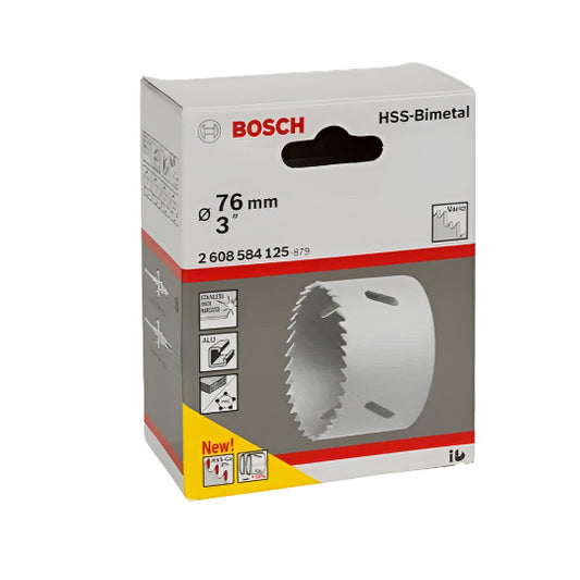 BOSCH HOLESAW HSS BIT METAL GREY 76MM