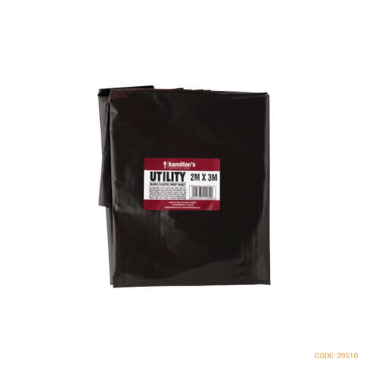 HAMILTON DROP SHEET UTILITY BLACK 2MX3M25MIC 1070