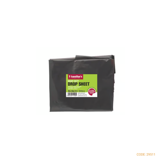 HAMILTON DROP SHEET UTILITY BLACK 2X5M 1090