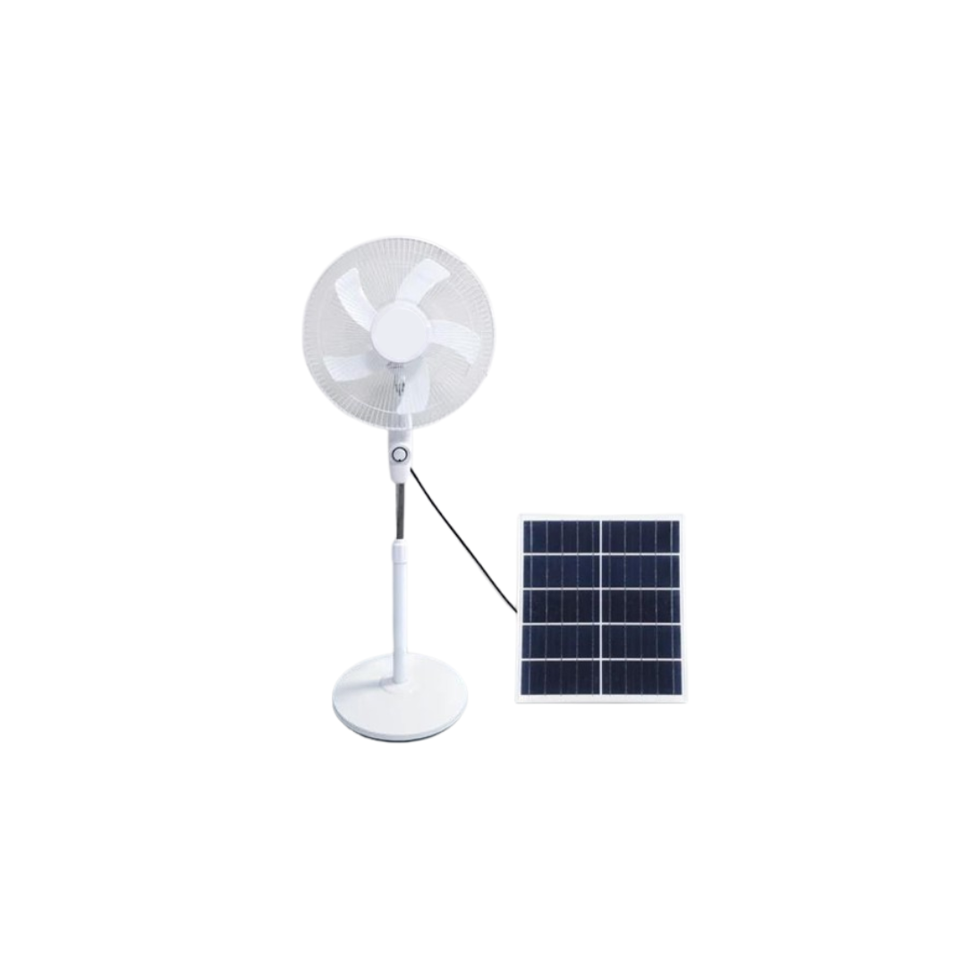 ISTAR STAND FAN SOLAR RECHARGEABLE (WITH PANEL) 15W 100-240V 16" IS1602 1602