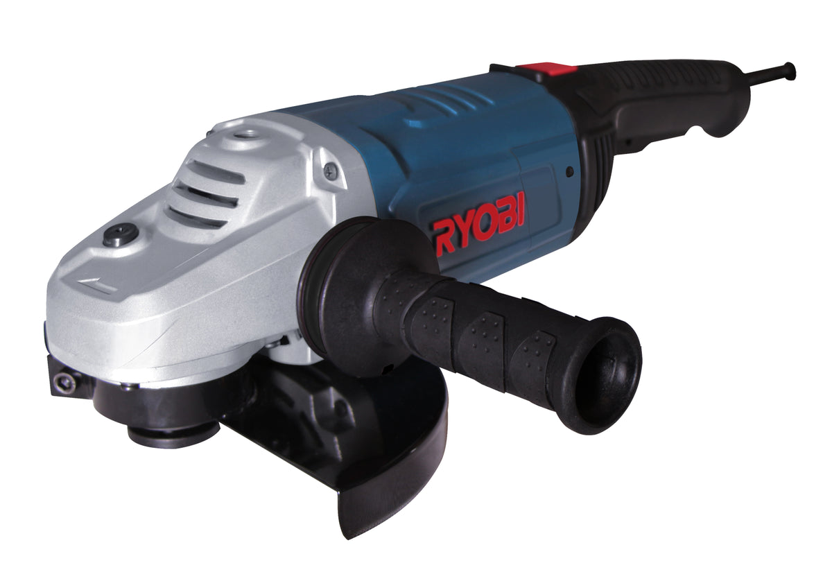 RYOBI ANGLE GRINDER WITH CUT BRUSHES & DUST FILTER 230MM 2200W G2323