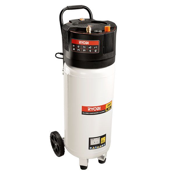 RYOBI COMPRESSOR VERTICAL MOUNT OILESS 50L 2HP RC2050NV – Micmar Online