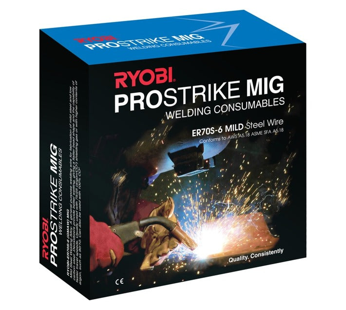 RYOBI MIG WIRE PROSTRIKE ER70S 6X1.0MMX15KG RWM-PSMER70151