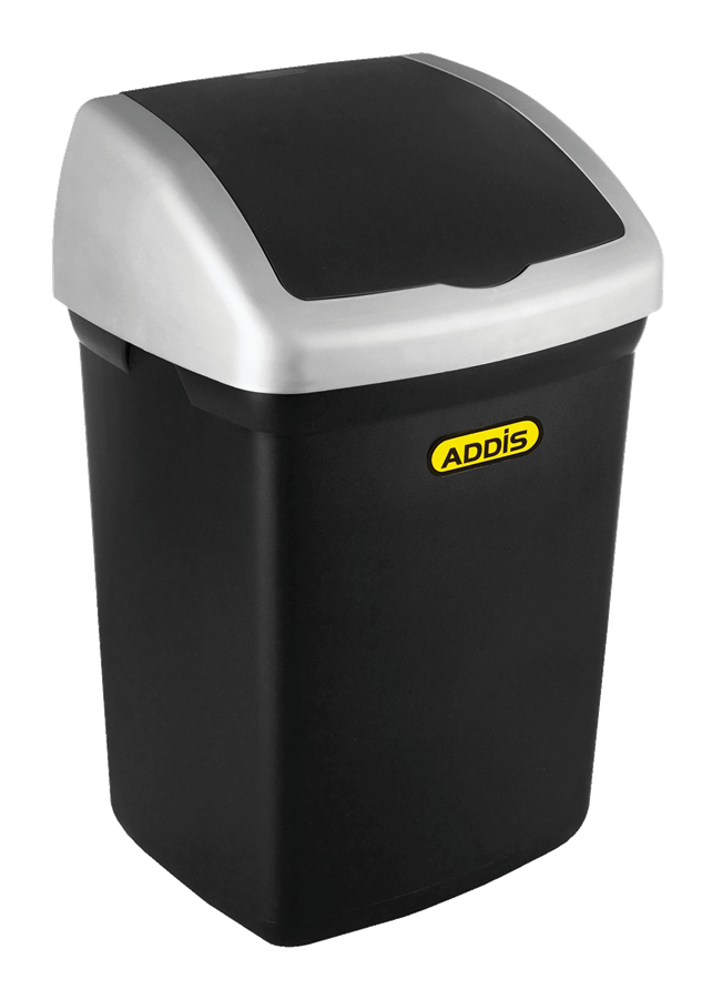 ADDIS BIN FLIP TOP 32L + BASE + LID 91074BK