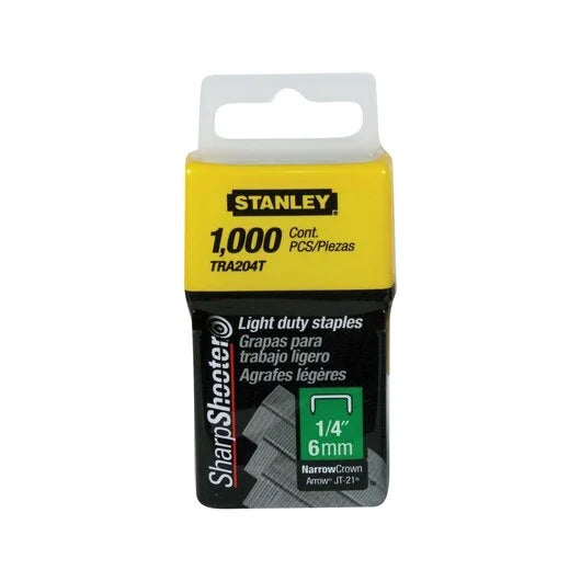 STANLEY STAPLES LIGHT DUTY 6MM TRA204T