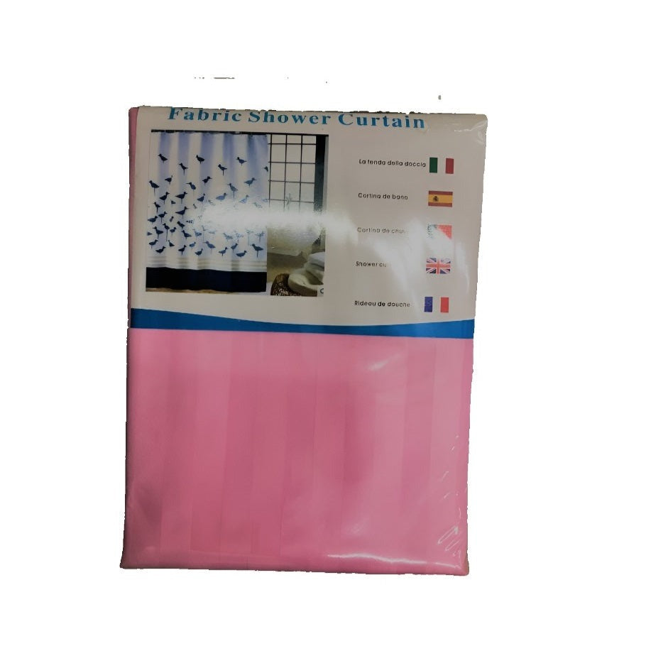 BRIMIX SHOWER CURTAIN PINK 180X180CM