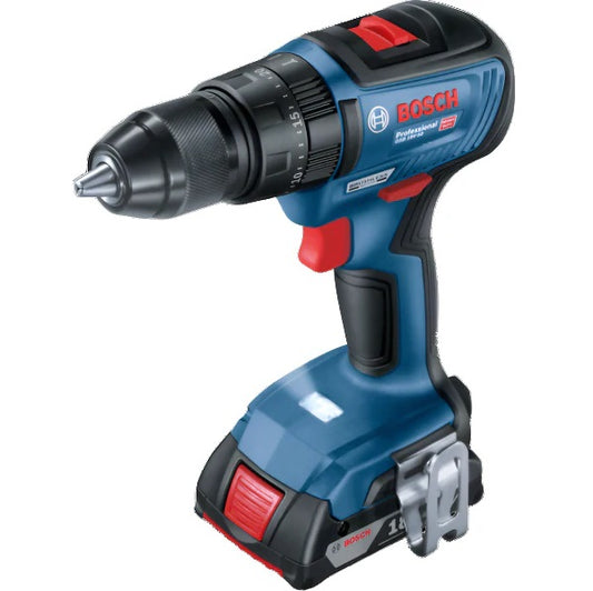 BOSCH PERCUSSION SCREWDRIVER CORDLESS GSB18V50+2X2.0+LCA 06019H5100