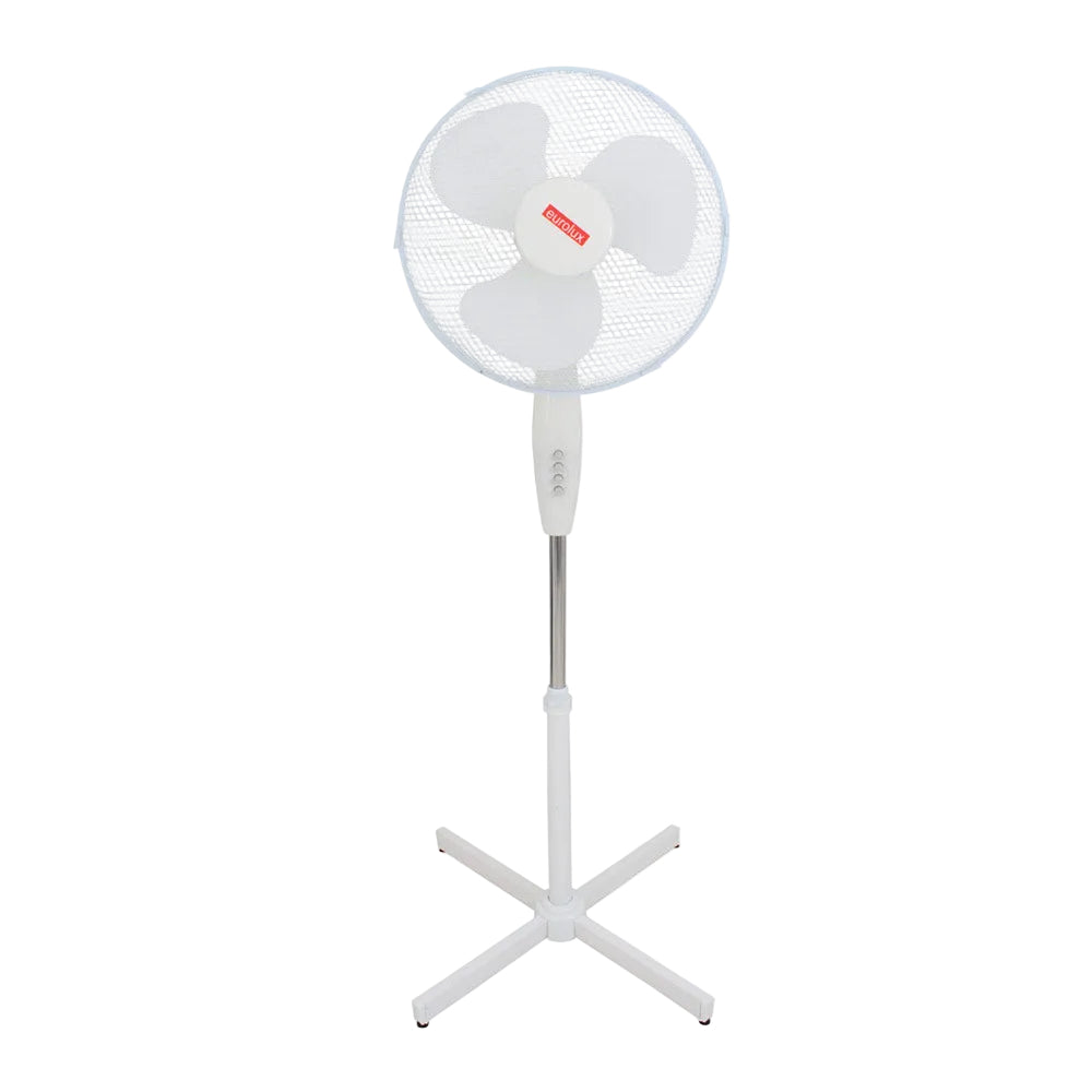 EUROLUX STANDING FAN 3 BLADES WHITE F26W