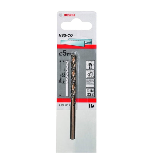 BOSCH DRILL BIT HSS 5.0MM 2608585851