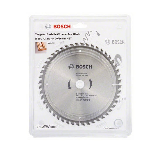BOSCH CIRCULAR SAW BLADE ECO WOOD H 190X20-48 2608644402