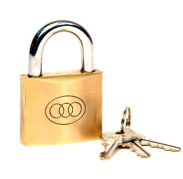 TRI-CYCLE PADLOCK BRASS 38MM