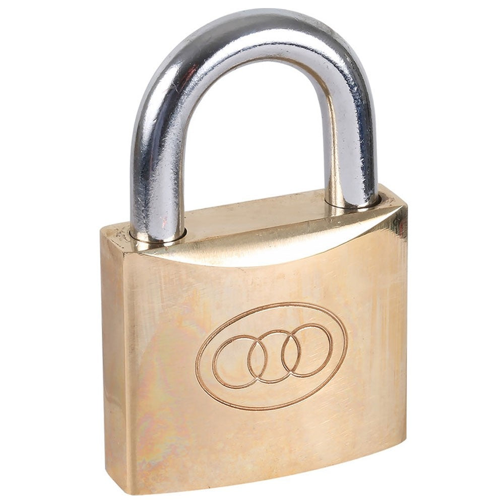 TRI-CYCLE PADLOCK BRASS 63MM