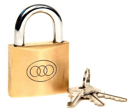 TRI-CYCLE PADLOCK BRASS 75MM