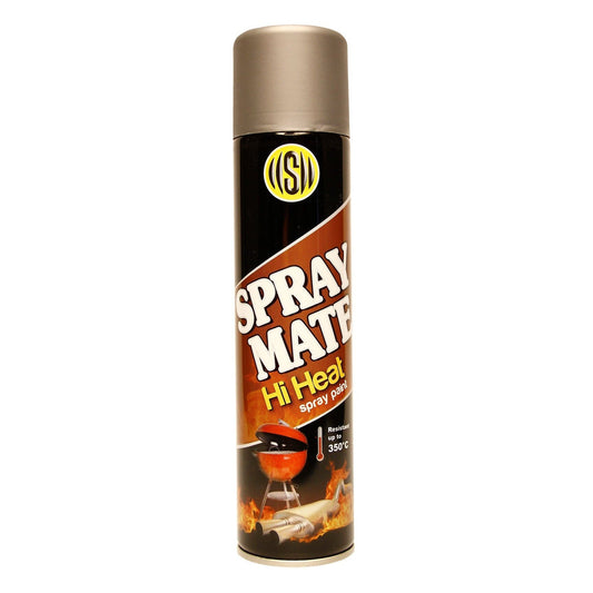 SPRAYMATE SPRAY PAINT HI HEAT SILVER 250ML 2572