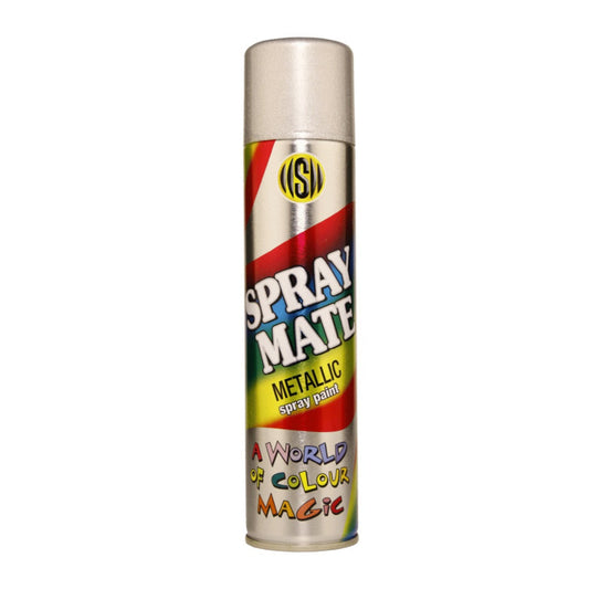 SPRAYMATE SPRAY PAINT METALLIC SPARKLE SILVER 250ML 2562