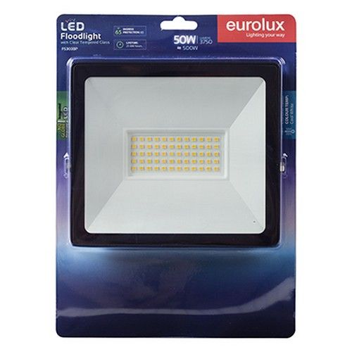 EUROLUX LED FLOODLIGHT BLACK 50W FS303BP