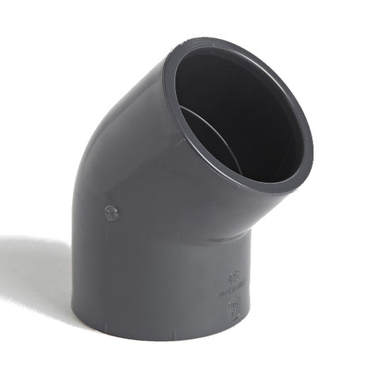S/WELD ELBOW UPVC 50MM 45° 54107050000