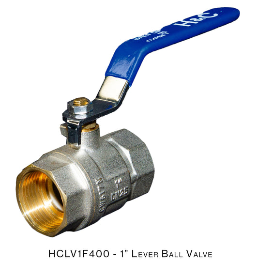 H&C LEVER BALL VALVE 1" FXF HCLV1'F400