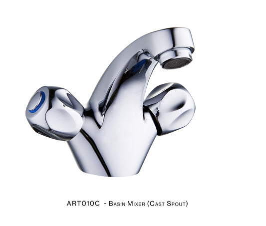 H&C  BASIN MIXER ART CAST SPOUT ART010-C