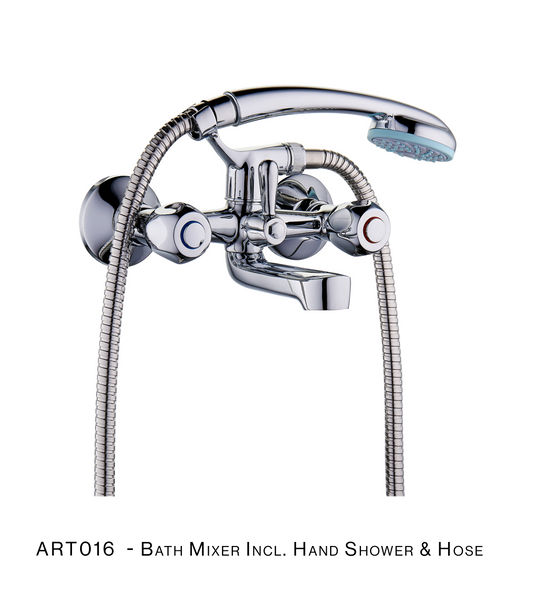 H&C BATH MIXER COMPLETE ART WITH CRADLE AND HANDLE ART016