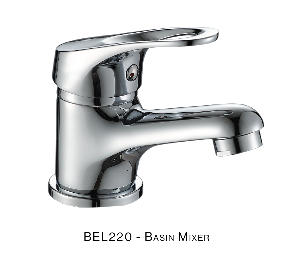 H&C BASIN MIXER LIGHT BELLA BEL220L