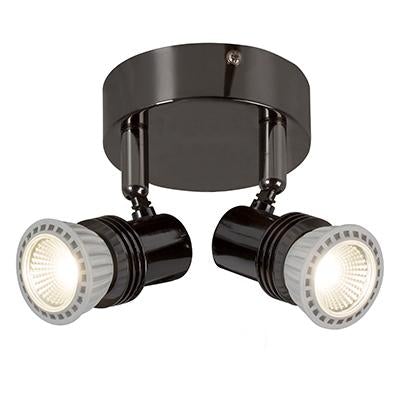 EUROLUX SPOT LIGHT 2 LIGHT SAHARA 100MM S28GM GUN METAL 50W  PAR16  GU10