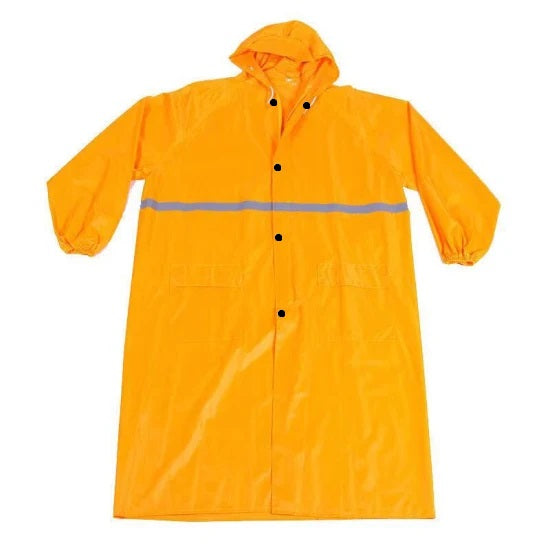 PINNACLE RAIN COATS RUBBERISHED PVC YELLOW MEDUIM 13-10047901