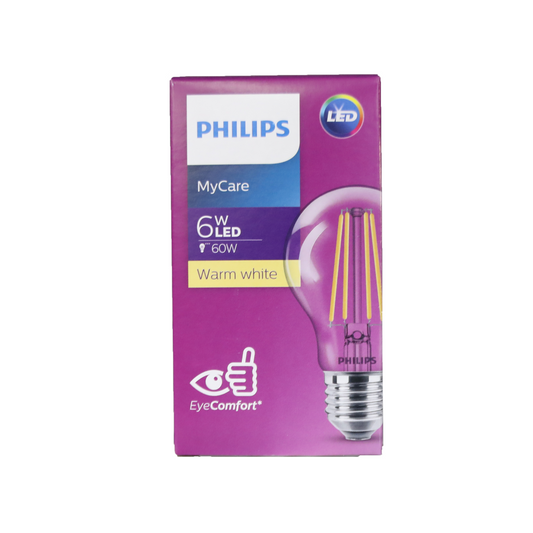 PHILIPS LED CLASSIC FILAMENT 6W A60 E27 WW