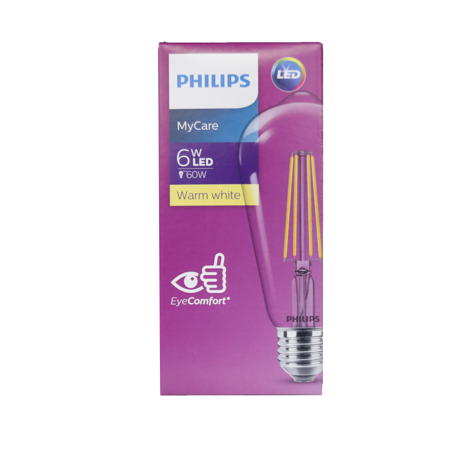 PHILIPS LED CLASSIC FILAMENT 6W E27 WW ST64