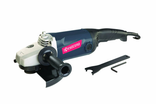 KYOCERA ANGLE GRINDER 230MM 2500W W/CUT OFF BRUSHES & DUST FILTER AG-235