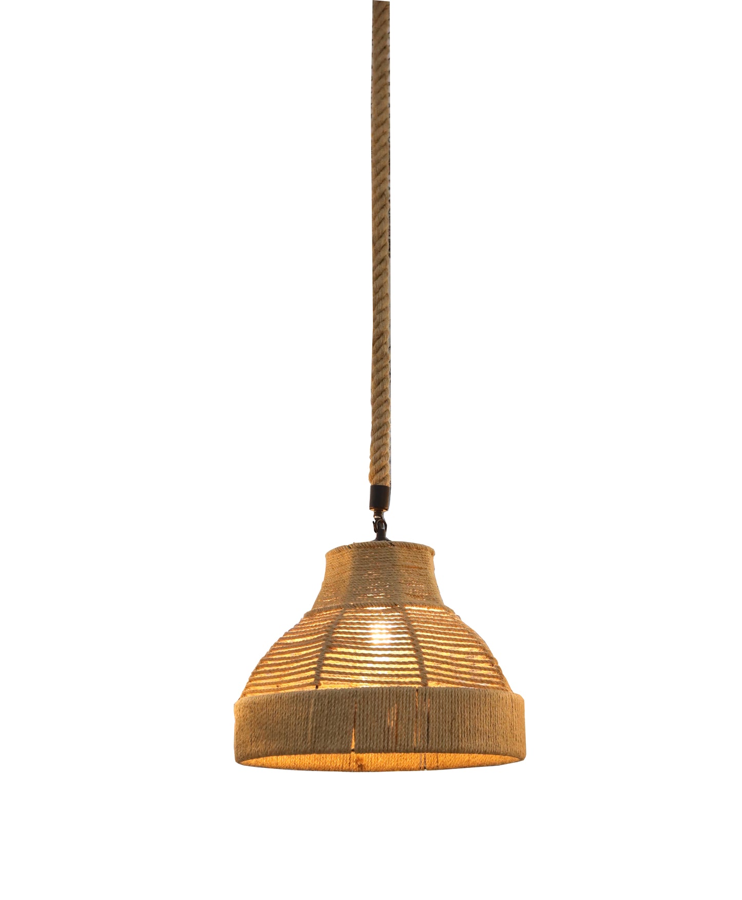 OUBO PENDANT LAMP IRON + HEMP ROPE HC-6504-3