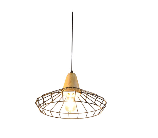 OUBO PENDANT LAMP WOOD + IRON HC-6508-5