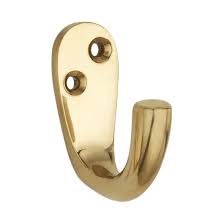 COAT HOOK SINGLE BRASS ROB SGCTHKGPXXSL