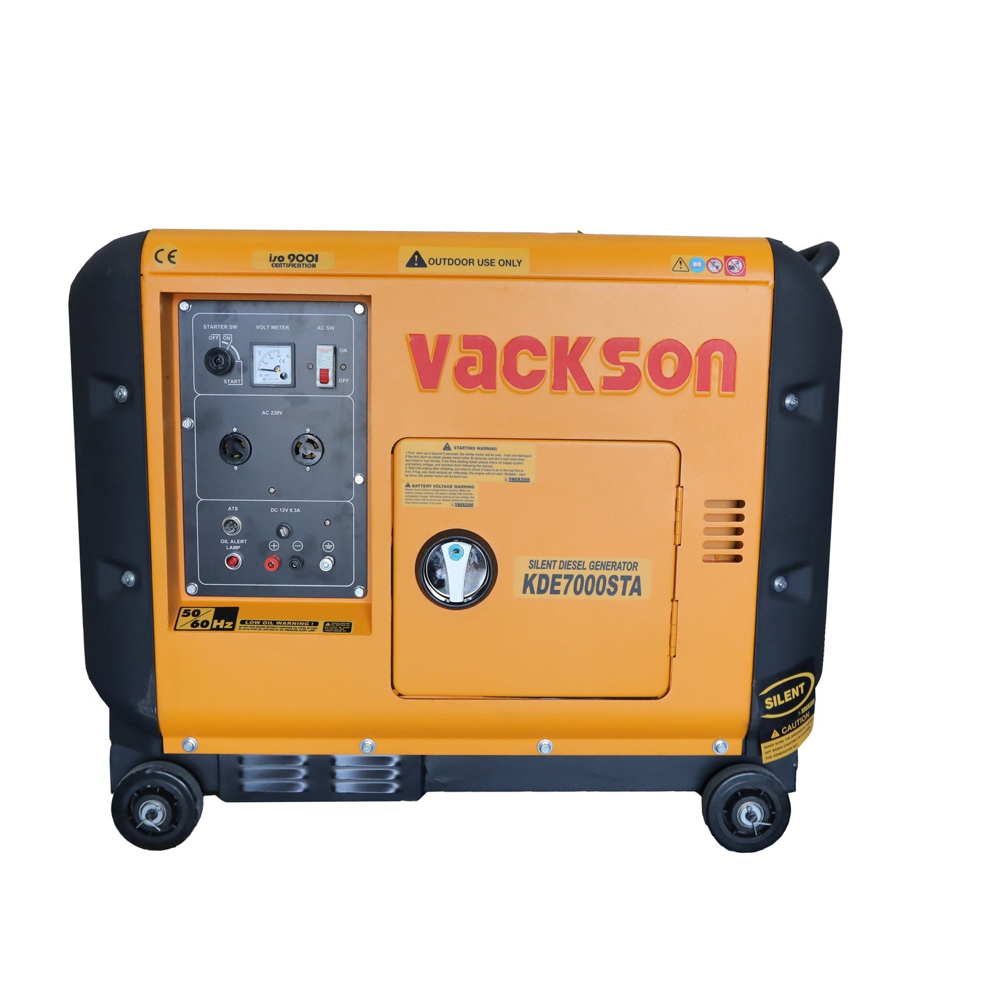 VACKSON GENERATOR AIR-COOLED DIESEL 220V KDE7000STA