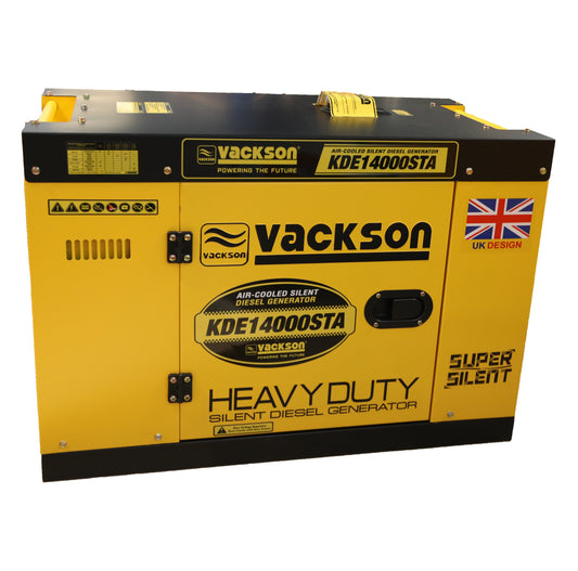 VACKSON SILENT GENERATOR AIR-COOLED DIESEL 220V KDE14000STA