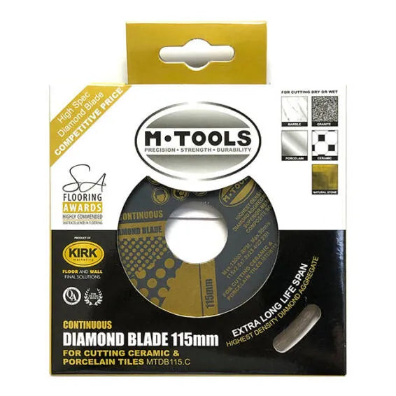 M-TOOL DIAMOND BLADE CONTINUOUS 115MM MTDB115,C