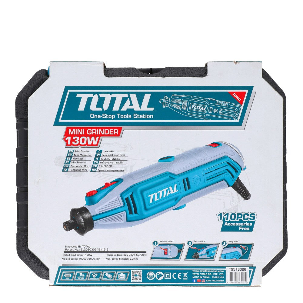 TOTAL MINI GRINDER 110PCS 130W 220-240V TG513326