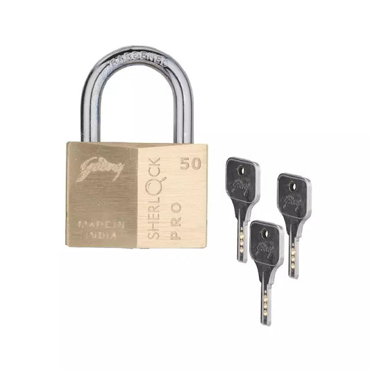 GODREJ PADLOCK SHERLOCK PRO 50MM WITH 5 KEYS 7078