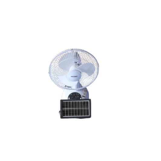 SOLAR STAND FAN WITH PANEL WHITE 15W 9V 3GEAR FS-12