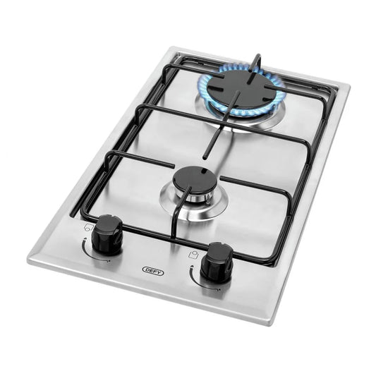 DEFY GAS BURNER HOB 2 PLATE CP SS DHG134