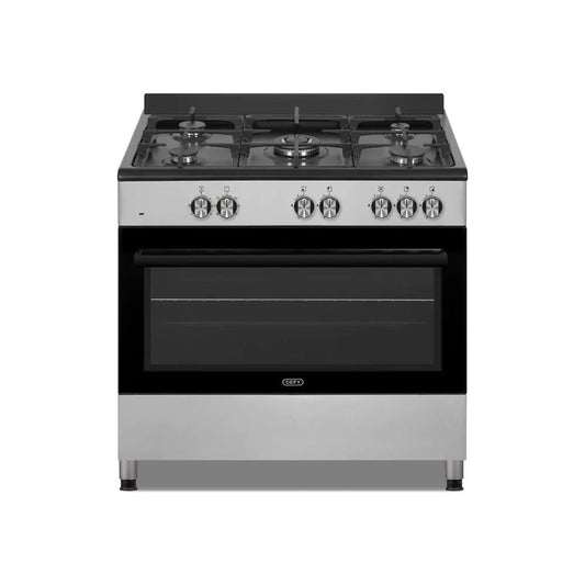 DEFY STOVE GAS ELECTRIC 90CM MULTIFUNCTION RANGE COOKER WITH THERMOFAN+ - BLACK DGS902