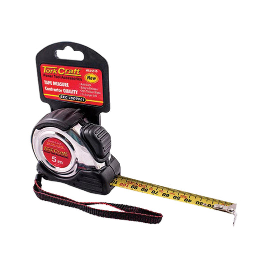 TORKCRAFT MEASURING TAPE SELF LOCK 5M X 19MM ME05519
