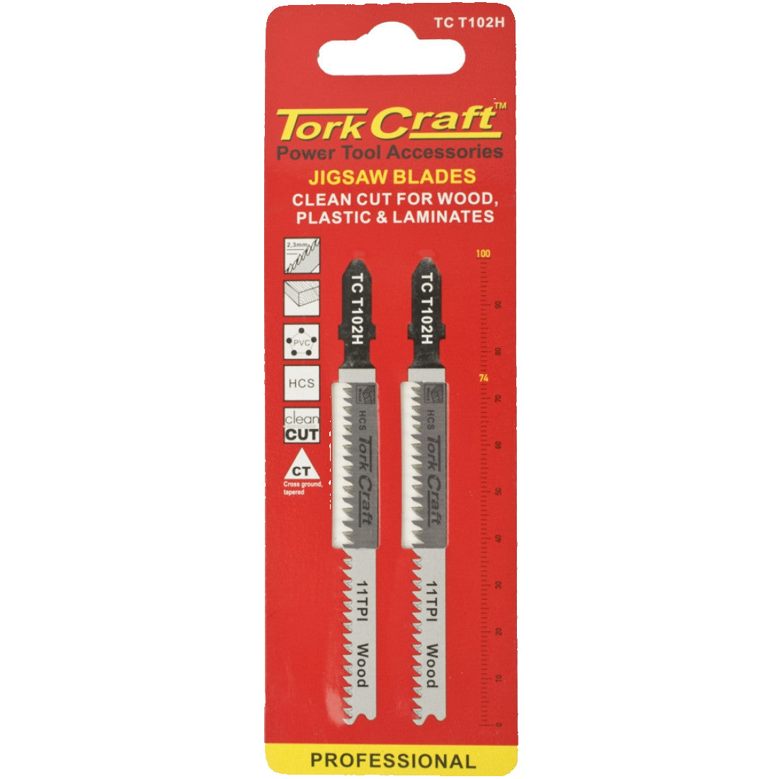TORKCRAFT JIGSAW BADE SET 2PCS FOR WOOD & PLASTIC TC T102H