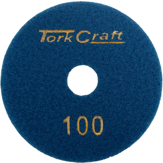 TORKCRAFT DIAMOND WET POLISHING PAD 100MM G100